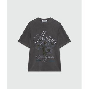 MSGM Black Cotton Men's T-Shirt